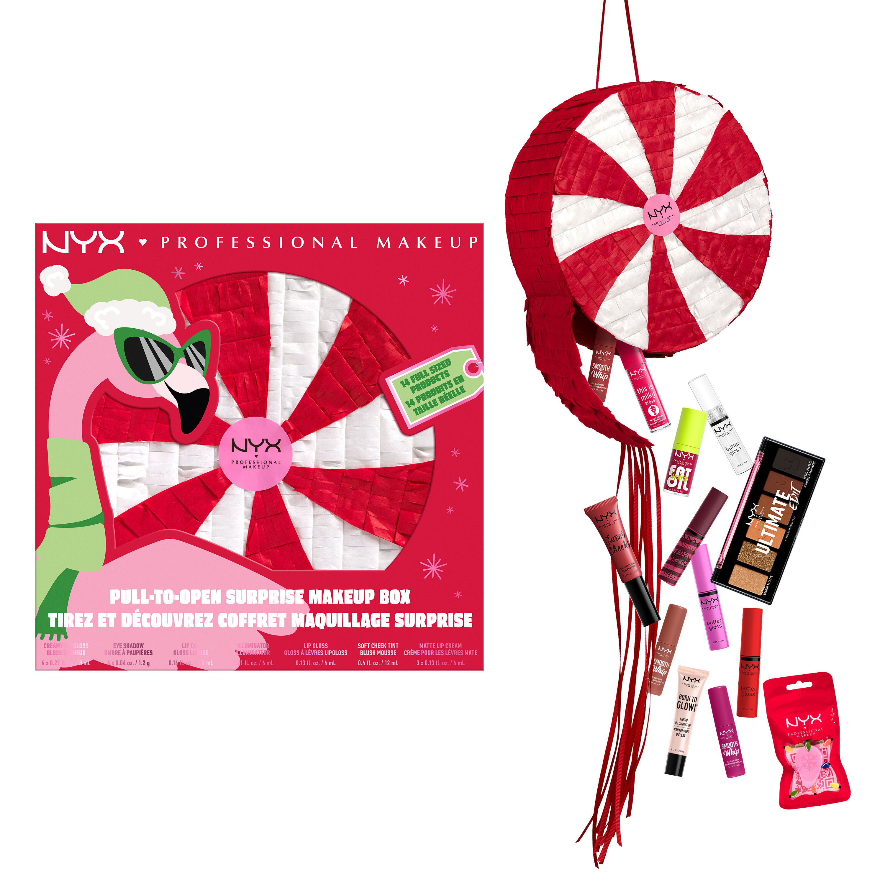 PULL TO SLEIGH SURPRISE MAKEUP BOX NYX Professional Makeup
